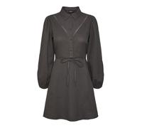 PIECES Robe-chemise 'JACOBINE' gris foncé, Taille 34