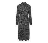 PIECES Robe-chemise 'Nova' noir / blanc, Taille 32