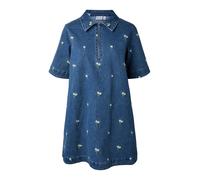 PIECES Robe-chemise 'PCFLORA' bleu denim / vert clair / blanc, Taille 34