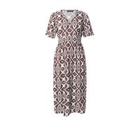 PIECES Robe-chemise 'PCTALA' chocolat / blanc, Taille 40
