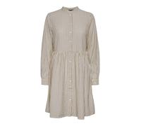 PIECES Robe-chemise 'Sally' beige / blanc cassé, Taille 36