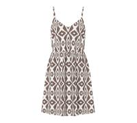 PIECES Robe d’été 'PCTALA' umbra / blanc, Taille 36