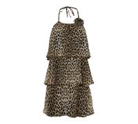 PIECES Robe de cocktail noisette / gris clair / noir, Taille 34