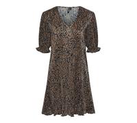 PIECES Robe 'JOHANNE' crème / pueblo / umbra / noir, Taille 34