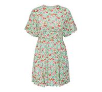 PIECES Robe 'Korine' vert / vert pastel / orange / rouge, Taille 34