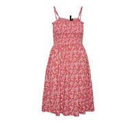 PIECES Robe 'Luciana' vert / rose clair / rouge / blanc, Taille 34
