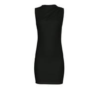 PIECES Pcmadison SL Draped Dress Noos BC Robe, Noir, M Femme