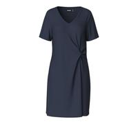PIECES Robe Pcanora SS pour Femme avec col en V et nœud JRS BC, Bleu Gris, L