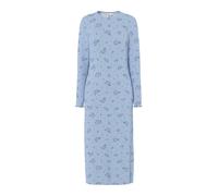 Pieces Flora Long Sleeve Midi Dress Bleu XS Femme