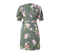 PIECES Robe 'TALA' kaki / pomme / rose clair / blanc, Taille 34