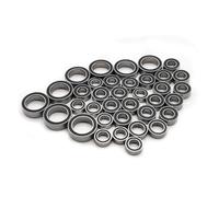 PièCes Roulement Rc Pour Traxxas Pour Mini Pour Slash Pour E-Revo Pour Summit Pour Rally 1/16 Kit Complet 36 Roulements Billes Acier Chromé Avec Joints Caoutchouc Noir Voitures RC