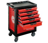 Pièces servantes garnie, 6 tiroirs MOB (x126) Rouge