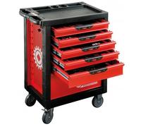 Pièces servantes garnie, 6 tiroirs MOB (x173) Rouge