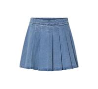 PIECES Skirt Pcsilje MW Mini Jupe plissée, Bleu Jeans Clair, XL Femmes