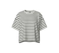 PIECES Sweat-shirt 'CHILLI' noir / blanc, Taille XL