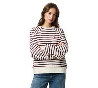 Vêtements Pieces Pcgreta Ls Emb Ub Sweat Noos pour Femme S Blanc