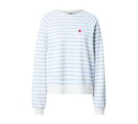 PIECES Sweat-shirt 'PCGRETA' bleu clair / rouge / blanc, Taille S