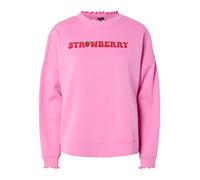 PIECES Sweat-shirt 'PCMaliah' émeraude / rose clair / rouge rubis, Taille S