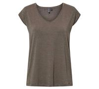 Pieces T-shirt femme Pcbillo Tee Lurex Stripes Morel doré S