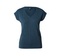 PIECES Pcbillo Tee Stripes Noos T-Shirt, Pond/détails : Lurex doré, XL Femme