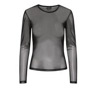 PIECES T-shirt 'Ninni' noir / transparent, Taille M