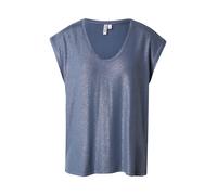 PIECES Pcalice SS Glitter Tee JRS Noos BC, Bleu Gris, XL