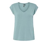 Pieces Pcbillo T-Shirt Lurex Stripes Noos BC, Bleu Nuage, S