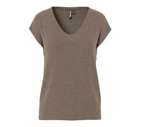 Pieces T-shirt femme Pcbillo Tee Lurex Stripes Morel doré S