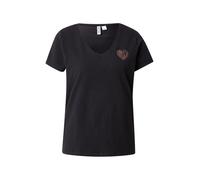 PIECES T-shirt 'PCNEW BILLY' beige / chocolat / noir, Taille XL