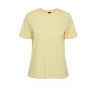 Pieces Femme Pcria Solid Tee Noos BC T-Shirt, Jaune Pâle, XS EU