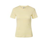 PIECES T-shirt 'PCRuka' jaune clair / blanc, Taille S