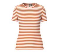 PIECES T-shirt 'PCRUKA' mandarine / blanc, Taille L
