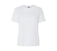 Pieces T-Shirt uni Pcria SS Noos BC pour Femme, Blanc Brillant, XS