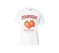 PIECES T-shirt vert / rouge / blanc, Taille M