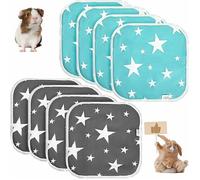 Pièces Tapis de Cage de Cochons d'Inde Tapis Pipi pour Petits Animaux Lavables et Réutilisables Litière pour Hamster Hautement
