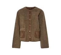 PIECES Teddy Jacket Veste en Peluche Pcjune, Morel, M Femmes