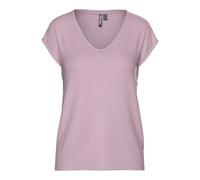 PIECES Tee Pcbillo T-Shirt Lurex Stripes JRS Noos BC, Dawn Rose, M Femmes