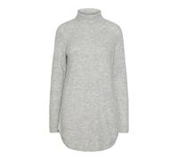 Pieces Ellen High Neck Sweater Gris S Femme