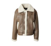 PIECES Veste d’hiver 'PCJANELLE' brun foncé / gris clair, Taille XL