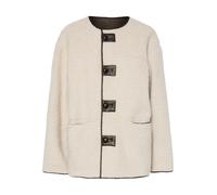 Vêtements Pieces Pcjulie Reversible Teddy Coated Jacket pour Femme XS Blanc