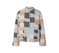 PIECES Veste mi-saison 'PCRIKKE' bleu marine / orange / noir / blanc, Taille XS