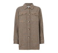 PIECES Veste mi-saison 'PCSAGA' crème / cognac / noir, Taille XL