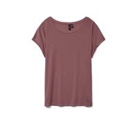 Pieces Vmava Plain SS Top Gajrs Noos pour Femme, Rose/Marron, L