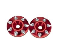 Pièces Voiture RC Compatible Avec 1/10 RC Pièces De Mise À Niveau De Voiture 2 Pièces Pour Boutons D'aile Arrière RC Universels Rondelle De Protection De Queue Entretoise Joints De Queue(Red)