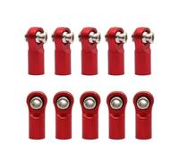 Pièces Voiture RC Compatible avec Arrma pour Granite pour SENTON pour VORTEKS pour Typhon YK 1/10 Pièces pour Chenilles RC Rotule De Biellette De Direction M4 22 Mm(Red)