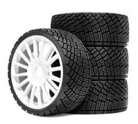 Pièces Voiture RC Compatible avec ARRMA pour Trxs pour Redcat pour Team pour Losi WR8 1/7 1/8 RC pour Pièces De Voiture Tout-Terrain De Rallye 4 Pièces Pneus 100 Mm Roue 17 Mm Hex