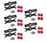 Pièces Voiture RC Compatible avec MN D90 D91 MN99 pour MN99S 1/12 Pièces De Mise À Niveau De Voiture RC, Accessoires 5X, Boîtier D'essieu De Pont Avant Et Arrière en Métal