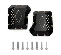 Pièces Voiture RC Compatible avec Traxxas pour TRX4 pour TRX6 1/10 Pièces pour Voiture À Chenilles RC 2 Caches De Différentiel en Laiton, Couvercles De Carter D'essieu Avant Et Arrière