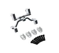 Pièces Voiture RC Compatible Con WPL 1/10 C74 1/16 Piezas De Mejora Para Coche De Control Remoto De Metal Para Muelles De Sujeción, Mecanismo De Dirección, Base Fija(Silver)