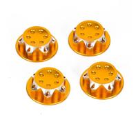 PièCes Voiture Rc Pour 1/8 1/7 4 Écrous Anti Poussière Pneus 17 Mm Modèles Réduits Voitures Radiocommandées Buggys Monster Trucks Camions Courts Accessoires Réparation Modernisation Camions(Yellow)